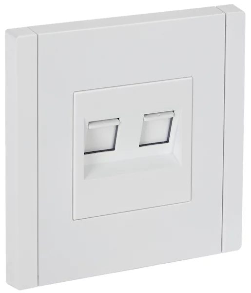 Розетка компьютерная двойная IEK FORTE&amp;PIANO RJ45 кат.6 FP234 FP-K20-2-K01