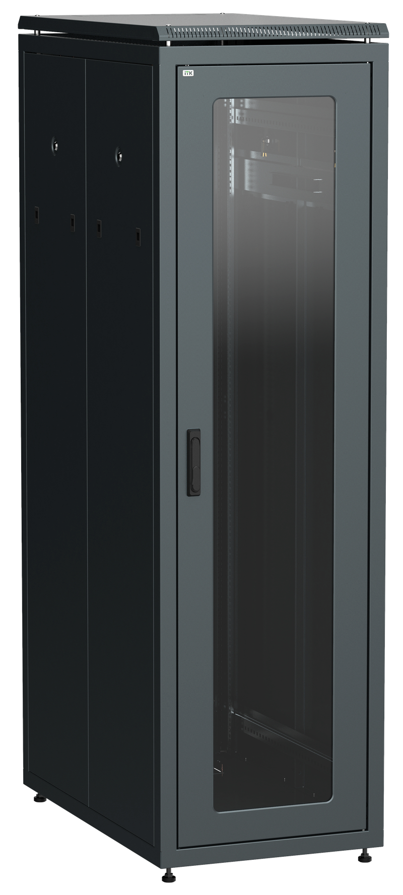 Шкаф напольный сетевой ITK LINEA N 19" 42U LN05-42U81-GM 