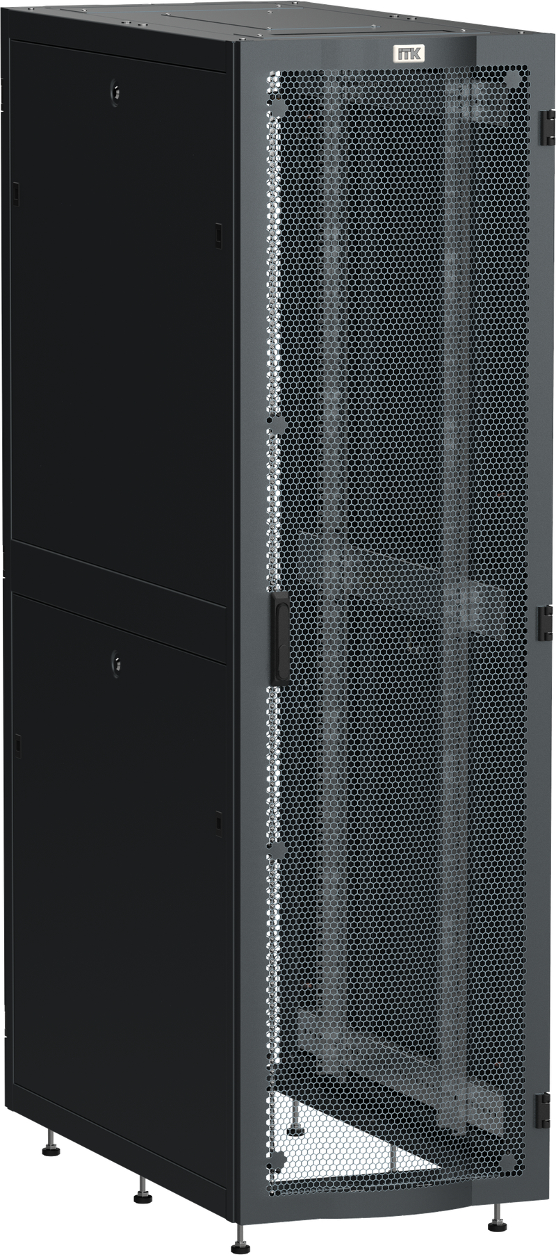 Шкаф серверный ITK LINEA S 19" 42U RAL 9005 LS05-42U62-2PP 