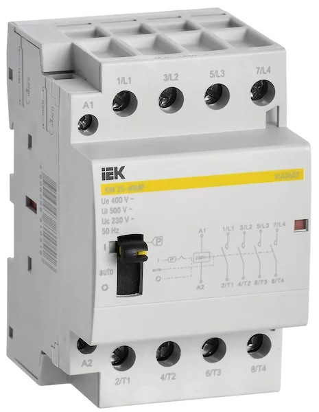 Контактор модульный с ручным управлением IEK КМ25-40МР AC KARAT MKK22-25-40 