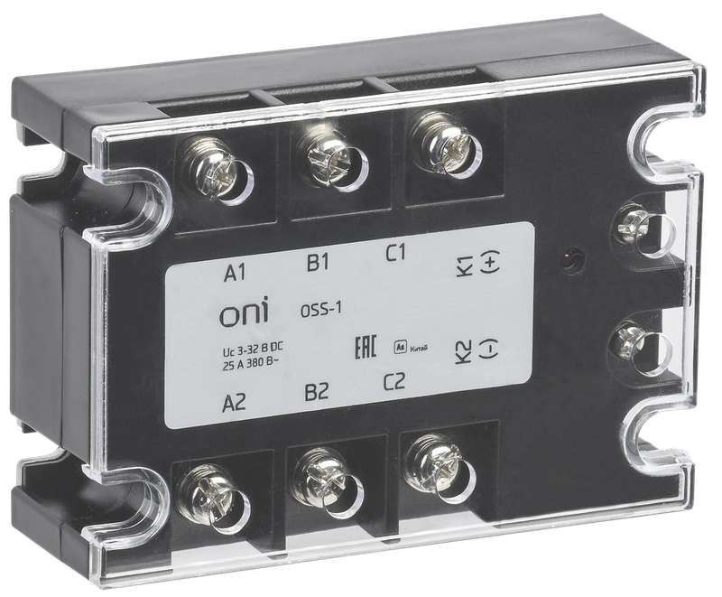 Реле твердотельное OSS-1 40А 380В AC 3-32В DC ONI OSS-1-3-40-B 