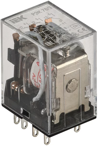 Реле IEK РЭК78/3 MY3 5А 12В AC RRP20-3-05-012A 