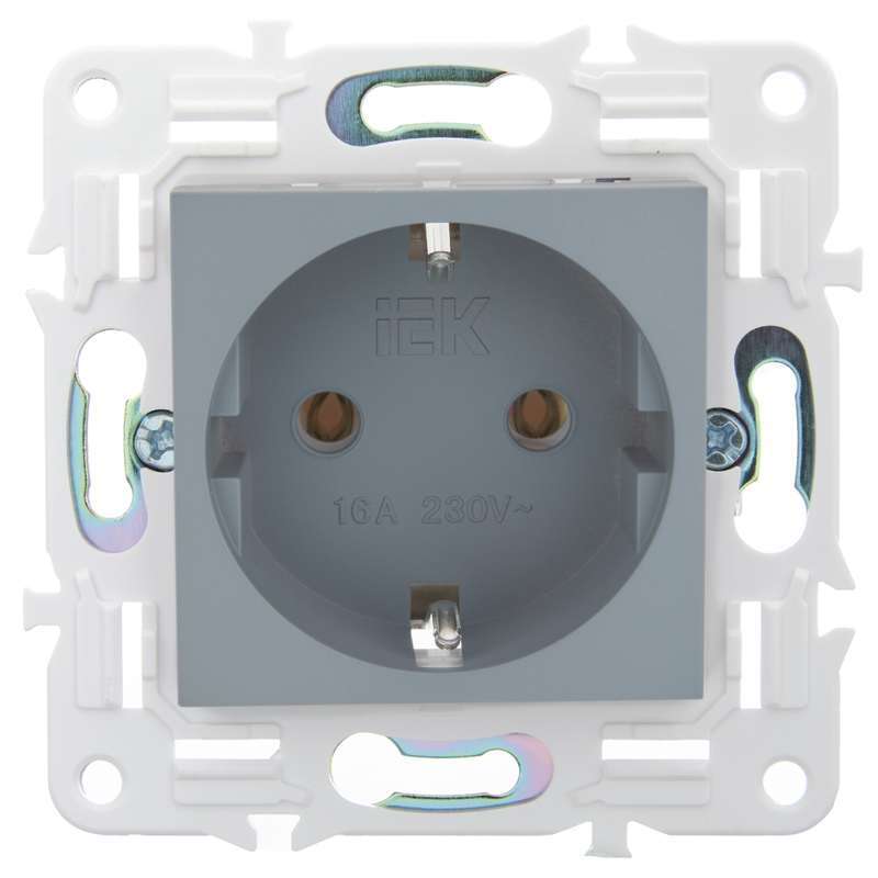 Розетка IEK SKANDY 16А SK-R05Gr SK-R11-16-K03