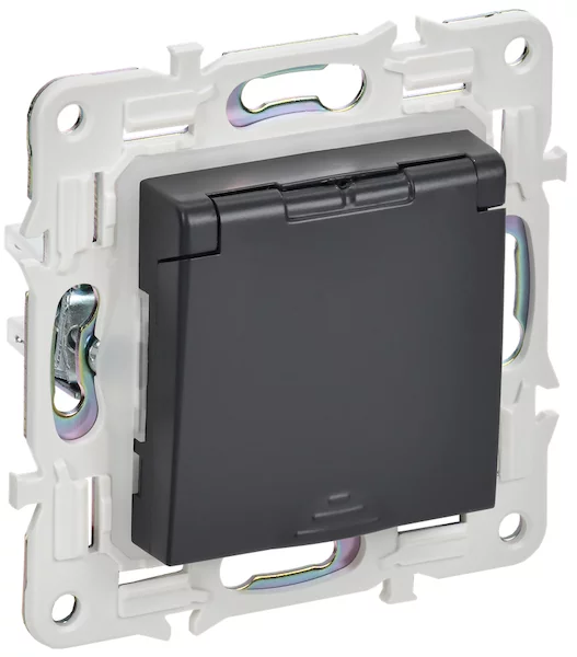 Розетка 1-местная IEK SKANDY 16А IP44 SK-R11T SK-R16-16-44-K48
