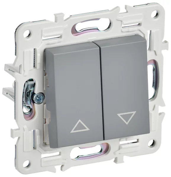 Выключатель жалюзи IEK SKANDY 10А SK-V12Gr SK-V15-0-10-K03