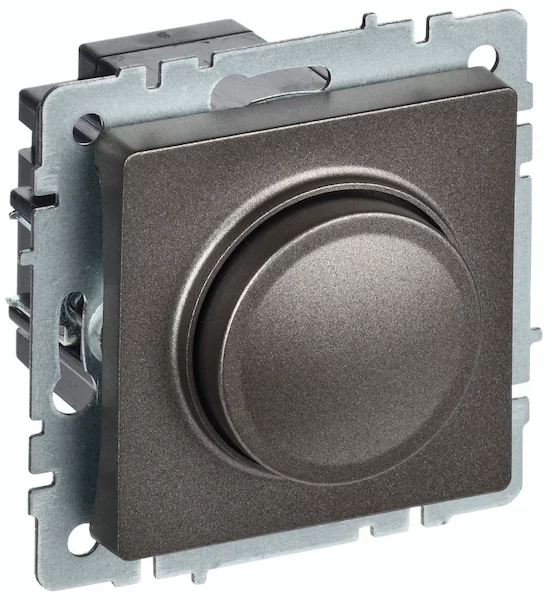 Светорегулятор поворотно-нажимной IEK BRITE 600Вт СС10-1-0-БрТБ BR-D20-0600-K45