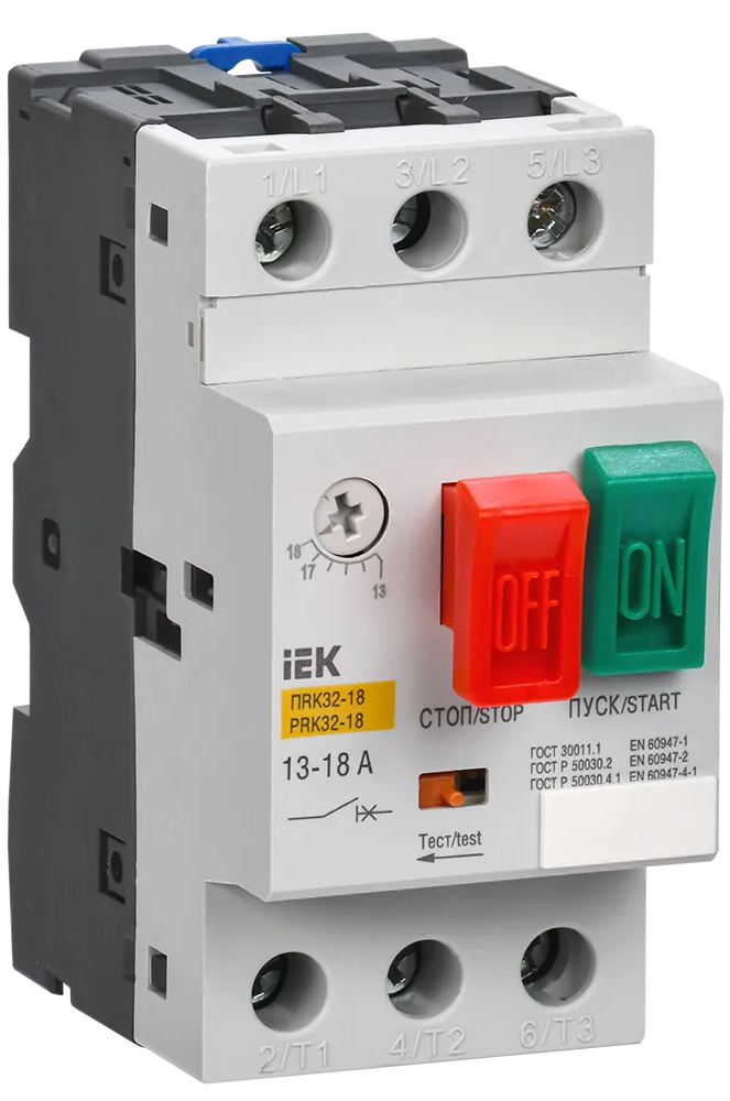 Пускатель IEK ПРК32-18 In=18A Ir=13-18A Ue 660В