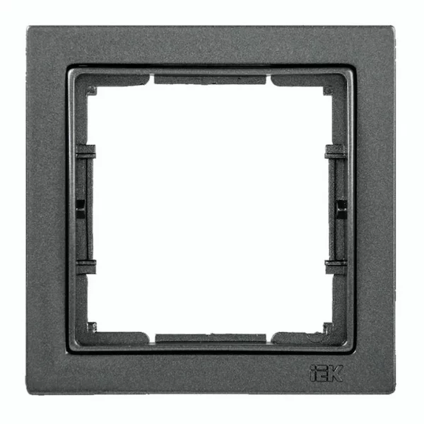 Рамка 1-местная квадратная IEK РУ-1-БА BOLERO Q1 EMB12-K95-Q1