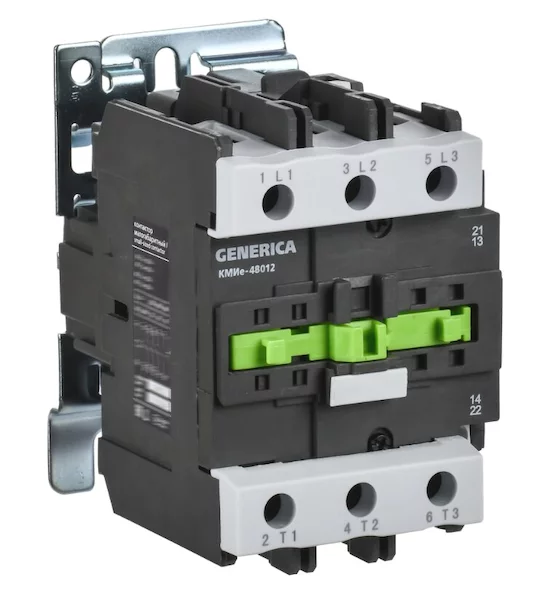 Контактор КМИе-48012 80А 230В/АС3 1NO 1NC GENERICA KKME41-080-230-11
