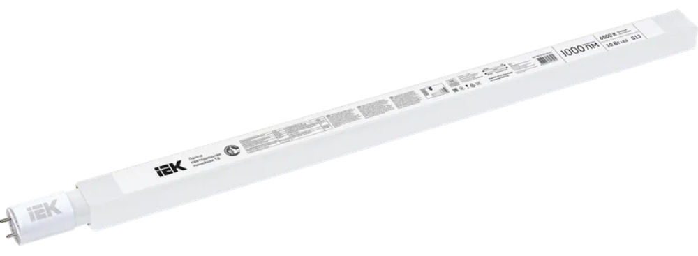 Лампа IEK LED T8 10Вт 1000Лм 230В 6500К 600мм G13