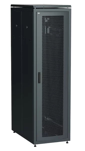 Шкаф сетевой 19" 47U 600х1000мм перфорированные двери черный ITK LINEA N LN05-47U61-PP