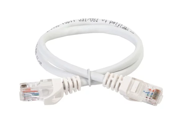 Коммутационный шнур (патч-корд) кат.6 UTP LSZH 0,2м белый ITK PC08-C6UL-02M