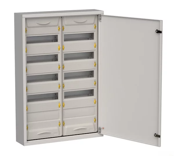TITAN 5 Корпус мет. ЩРн-120 (2х60) 835х570х140 IP31 сер IEK TI5-50-N-2X060-31-7035