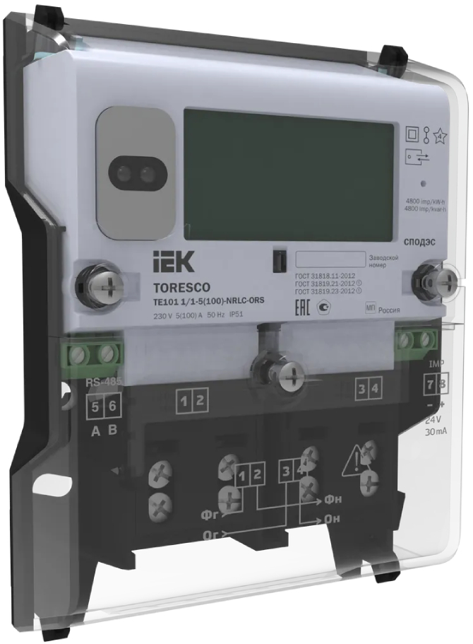 Счетчик IEK ЭЭ TE101 1/1-5-100-NRLC-ORS