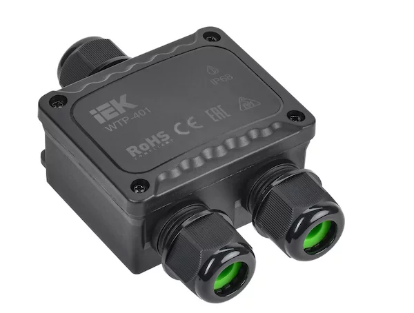 Коробка распределительная герметичная WTP-401 3 ввода IP68 IEK UWB10-Y-450-41-03-68