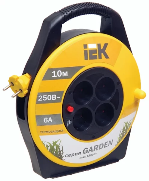 Катушка IEK УК10 2P/10м 2х0,75мм2 GARDEN WKP23-06-04-10