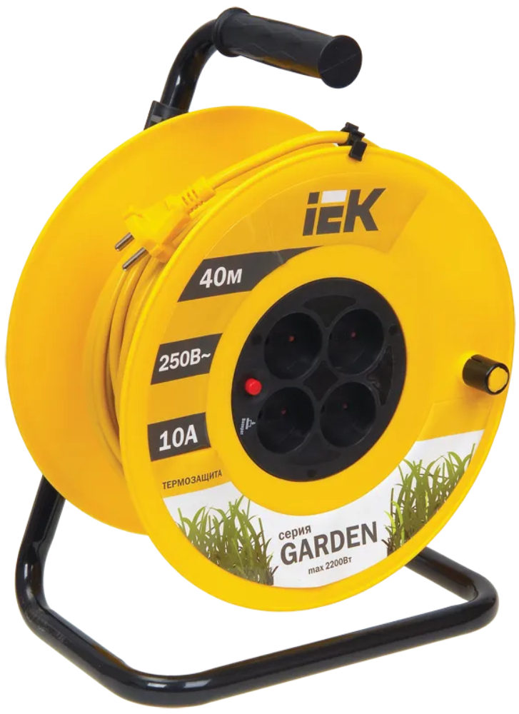 Катушка IEK УК40 2P/40м 2х1,0мм2 Garden