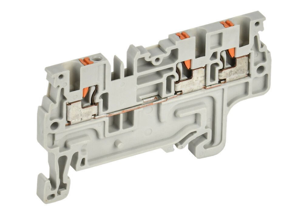 ARMAFIX Клемма Push-in CP-MC 3 вывода 1,5мм2 серая IEK YCT22-00-3-K03-001