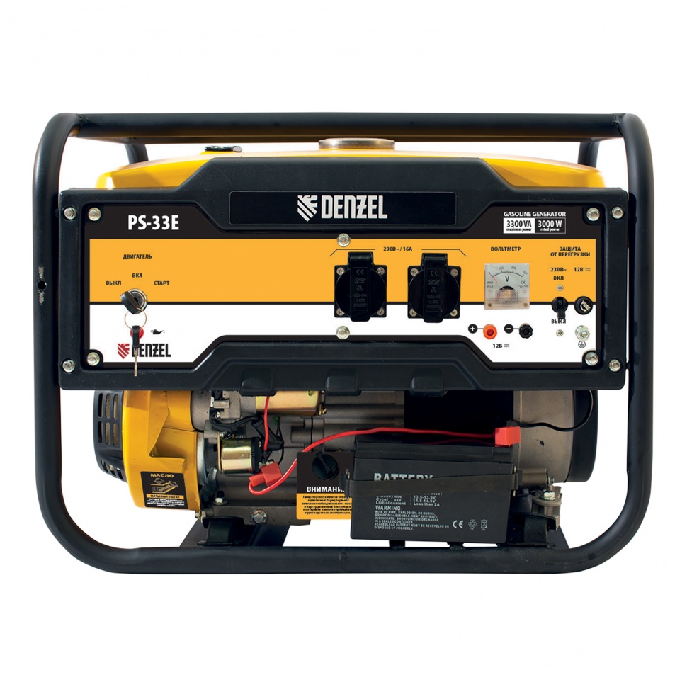 Генератор бензиновый Denzel PS-33E 94537