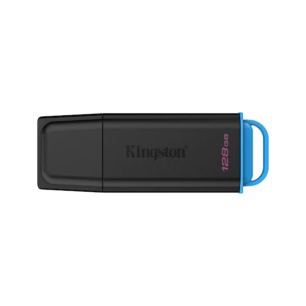 USB-накопитель Kingston DTXG2/128GB 128GB Чёрный/Голубой