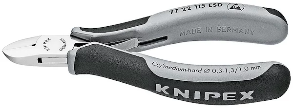 Кусачки боковые KNIPEX 115 мм 77 22 115 ESD