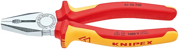Плоскогубцы комбинированные KNIPEX 03 06 200