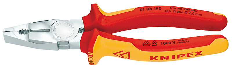 Плоскогубцы комбинированные KNIPEX 01 06 160
