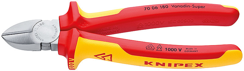 Кусачки боковые KNIPEX 180 мм 70 06 180