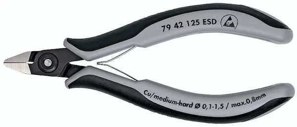 Прецизионные кусачки KNIPEX ESD 79 42 125 ESD
