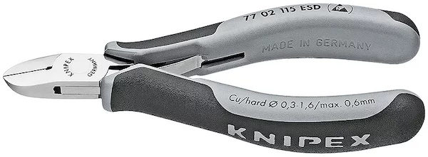 Кусачки боковые KNIPEX 77 02 115 ESD