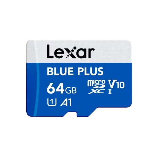 Карта памяти Lexar Blue plus LMSBLPL064G-BNANG 64GB + адаптер