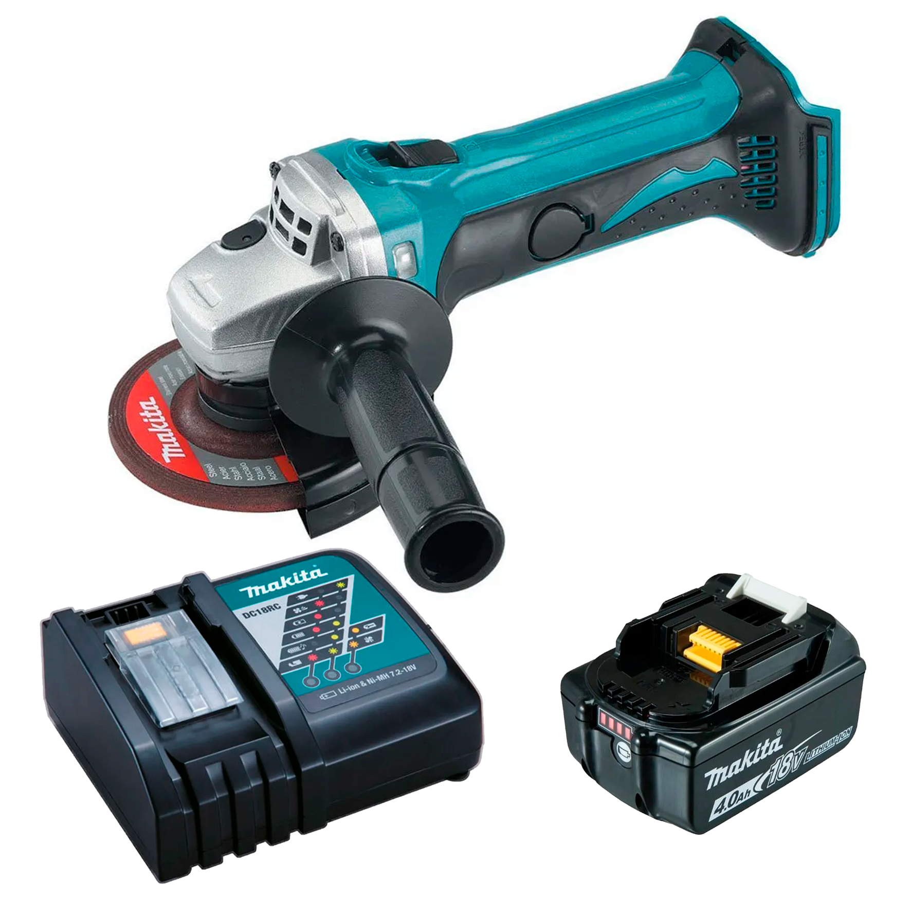 Аккумуляторная УШМ Makita DGA452Z SET с набором