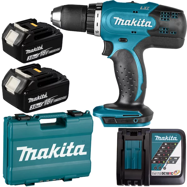 Аккумуляторная 2-х скоростная дрель-шуруповерт Makita DDF453RFE
