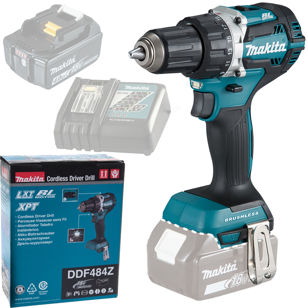 Аккумуляторная дрель-шуруповерт Makita DDF484Z