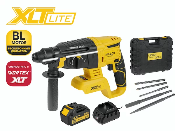 Перфоратор аккумуляторный MOLOT CRH 1814 XLT Lite SET