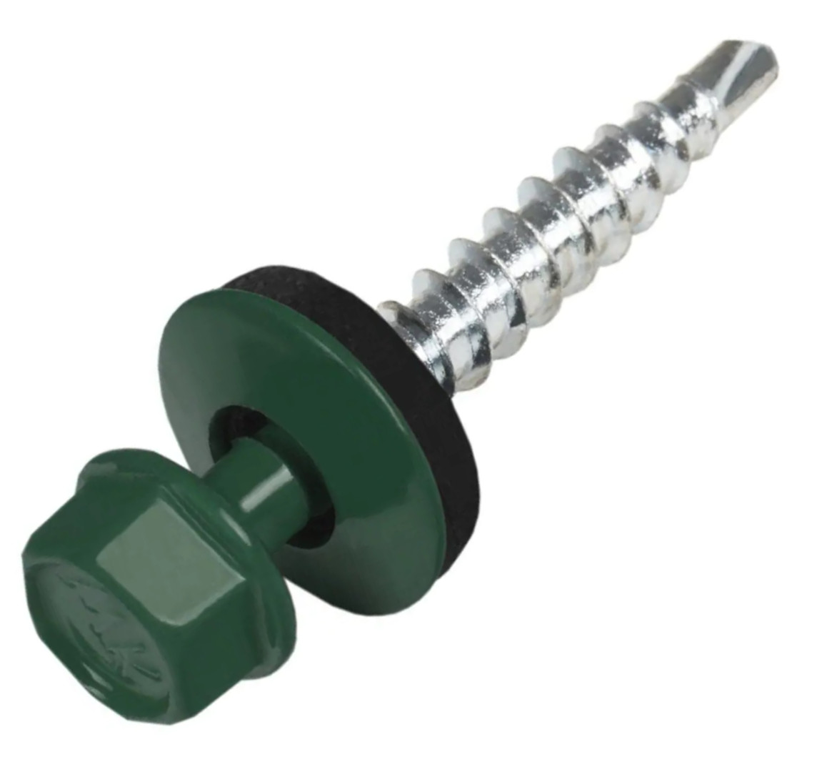Шуруп кровельный окрашенный 5.5x19 RAL6005
