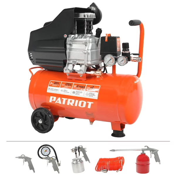 Компрессор поршневой масляный Patriot EURO 50-260К 525306316