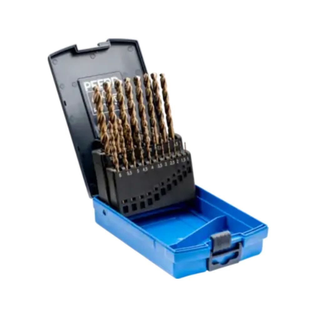 Набор сверл Pferd DRILL SET DIN338 HSSE N 1-10 INOX 19PCS
