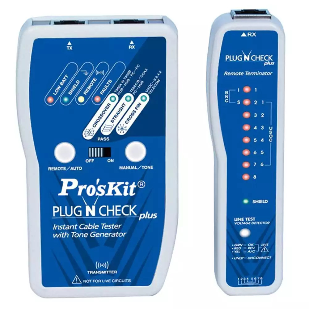 Тестер кабельный сетевой ProsKit MT-7055