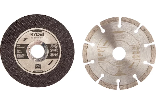 Набор дисков для УШМ Ryobi RAK6AGD125 5132003149