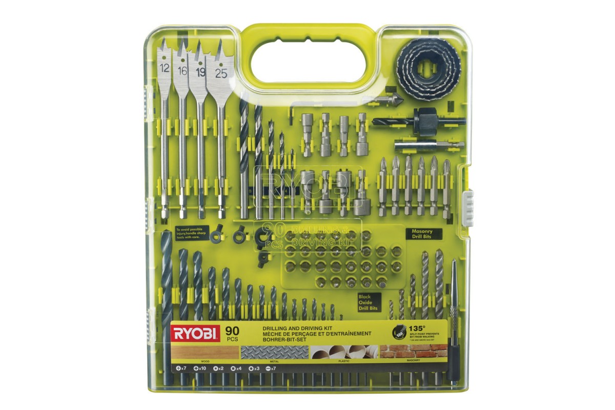 Набор сверл и бит Ryobi RAKDD90