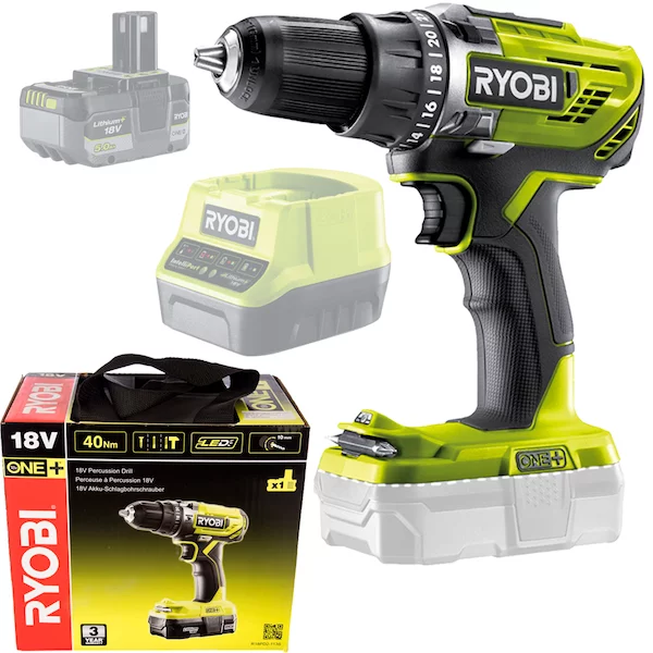 Дрель-шуруповерт Ryobi R18DD3-0