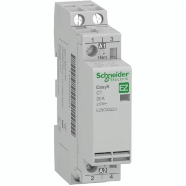Контактор модульный SE EZ9C32220 20A 2НО 230/250В АС 50ГЦ