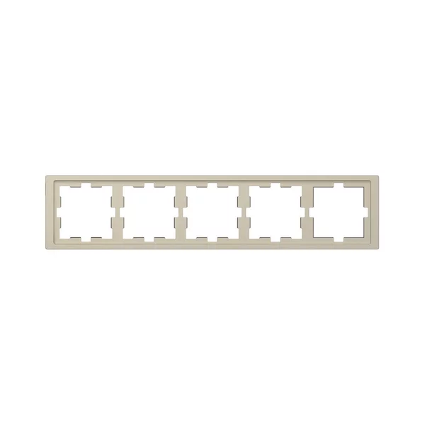 Рамка MERTEN MTN4050-6533 D-Life 5 постовая сахара