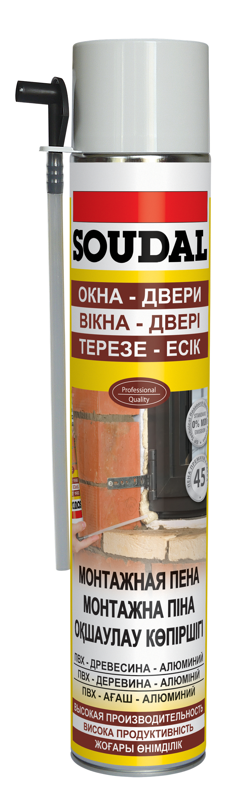 Монтажная пена SOUDAL ручная 12*500 мл 107552