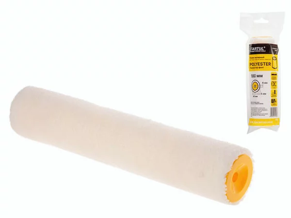 Ролик "POLYESTER" 40-180мм под ручку 8мм бежевый STARTUL PROFI