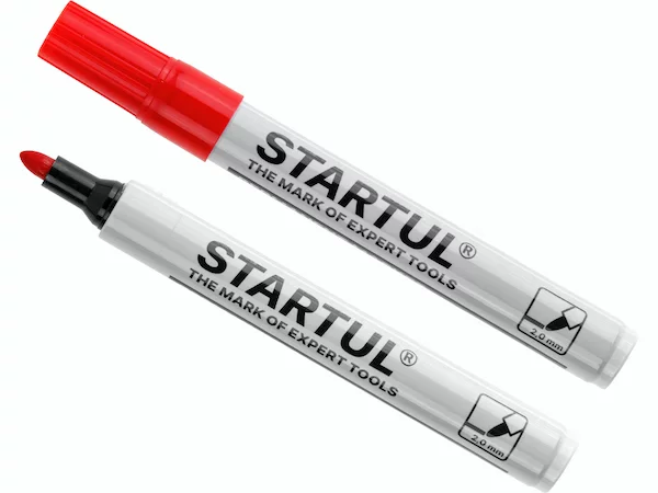 Маркер промышл. перманентный фетровый красный STARTUL PROFI (ST4340-03)