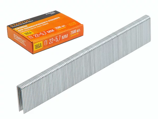 Скобы тип 18GA 22мм (2500шт) STARTUL PROFI (ST4520-22)