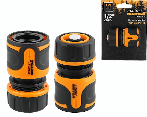 Муфта быстросъемная 1/2"(5/8") с автостоп. STARTUL METSA (ST6013-06-1/2)