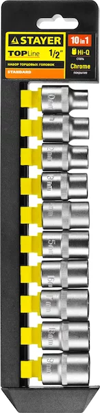 Набор торцовых головок STAYER RSS 10L 27755-H10